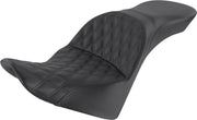Saddlemen Black Explorer Lattice Stitched Seat for 2018-2024 Harley-Davidson Softail Motorcycles