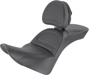 Saddlemen Black Explorer Seat w/Driver Backrest for 2018-2024 Harley-Davidson Softail Motorcycles