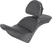 Saddlemen Front Explorer Special 2 Up Seat w/Driver Backrest for 2018-2026 Harley-Davidson Softail Motorcycles Black| Chrome