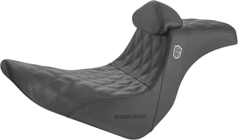Saddlemen Pro Series SDC Performance Gripper Seat for 2018-2026 Harley-Davidson Softail Motorcycles Black Fitment Harley-Davidson