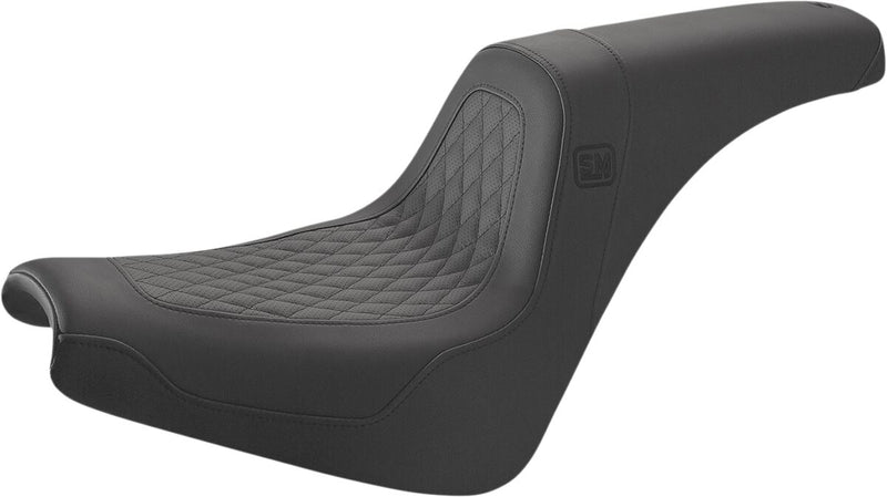 Saddlemen Speed Merchant Pro Series Seat - Each, Leather /  Saddlehyde™, One-Piece - Black for Harley-Davidson Softail 2018-2026