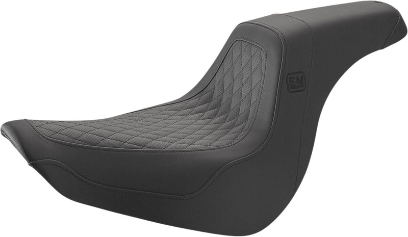Saddlemen Speed Merchant Pro Series Seat - Each, Leather /  Saddlehyde™, One-Piece - Black for Harley-Davidson Softail & FXR 2018-2026