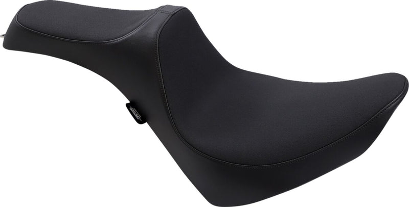Drag Specialties Black Smooth Predator III Slip Stop Seat for 2018-2026 Harley-Davidson Softail Motorcycles