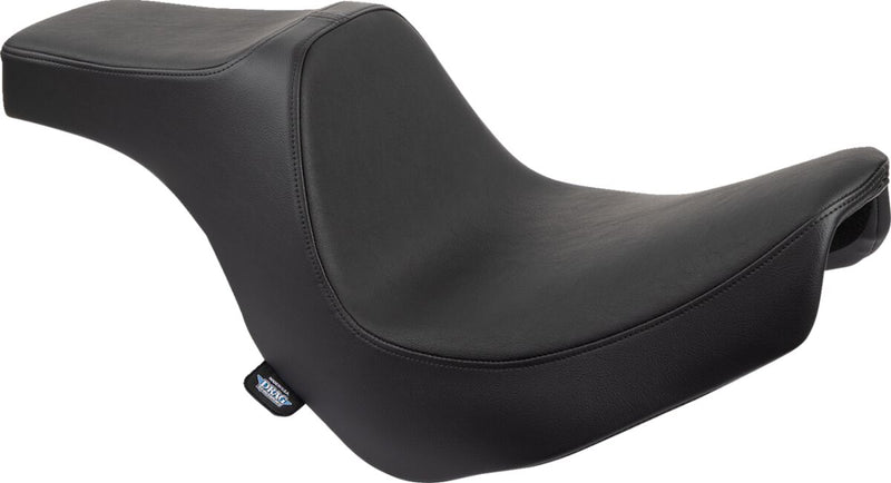 Drag Specialties Seats Predator III Seat Black 2-Up Seat Vinyl #0802-1490