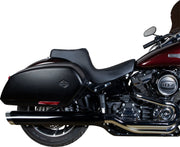 Drag Specialties Seats Predator III Seat Black 2-Up Seat Vinyl #0802-1491