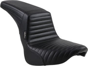 Le Pera Kick Flip Biker Gel Seat Kickflip Black 2-Up Seat Vinyl #LGY-590PT