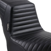 Le Pera Kick Flip Biker Gel Seat Kickflip Black 2-Up Seat Vinyl Each