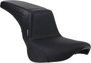 Le Pera Kick Flip Biker Gel Seat Kickflip Black 2-Up Seat Vinyl