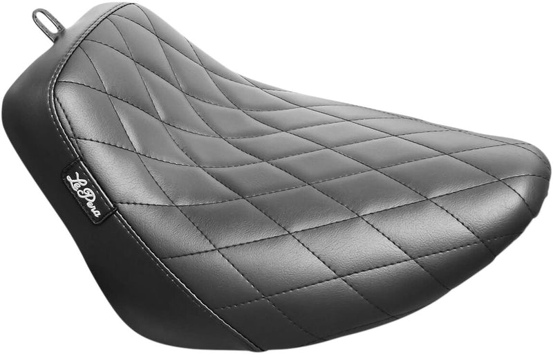 Le Pera Bare Bones Biker Gel Seat Black Solo Vinyl #LGYR-007DM