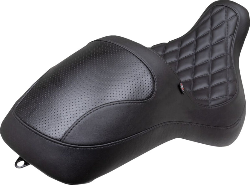 Mustang Extreme Fastback™ Seat for 2018-2026 Harley-Davidson Tripper Fastback™ Black One-Piece Foam Polyurethane #75838