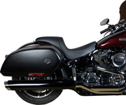 Drag Specialties Seats Predator Seat Black Leather Vinyl #0802-1516