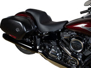 Drag Specialties Seats Predator Seat Black Leather Vinyl #0802-1516