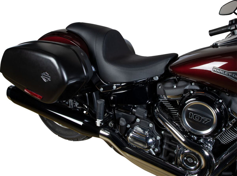 Drag Specialties Seats Predator Seat Black Leather Vinyl #0802-1516