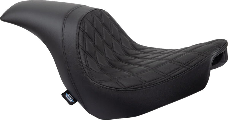 Drag Specialties Seats Predator Seat Black Leather Vinyl #0802-1517