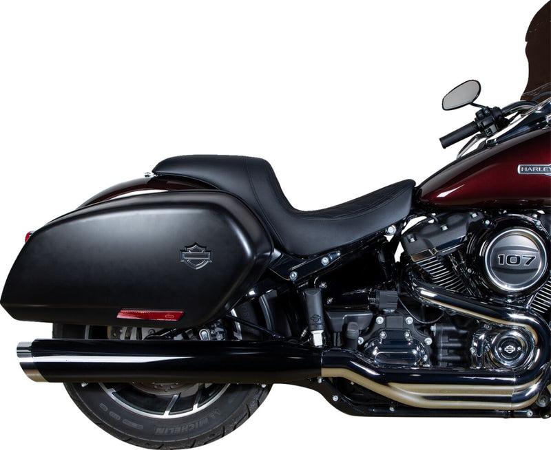 Drag Specialties Seats Predator Seat Black Leather Vinyl Each