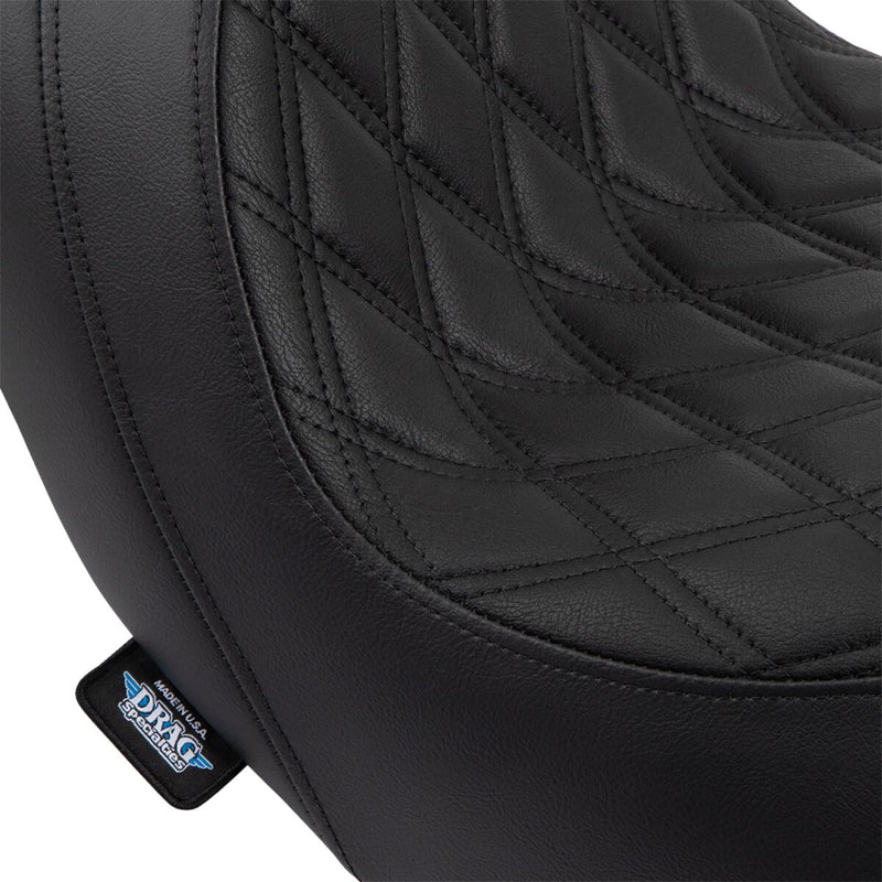 Drag Specialties Seats Predator Seat Black Leather Vinyl #0802-1517