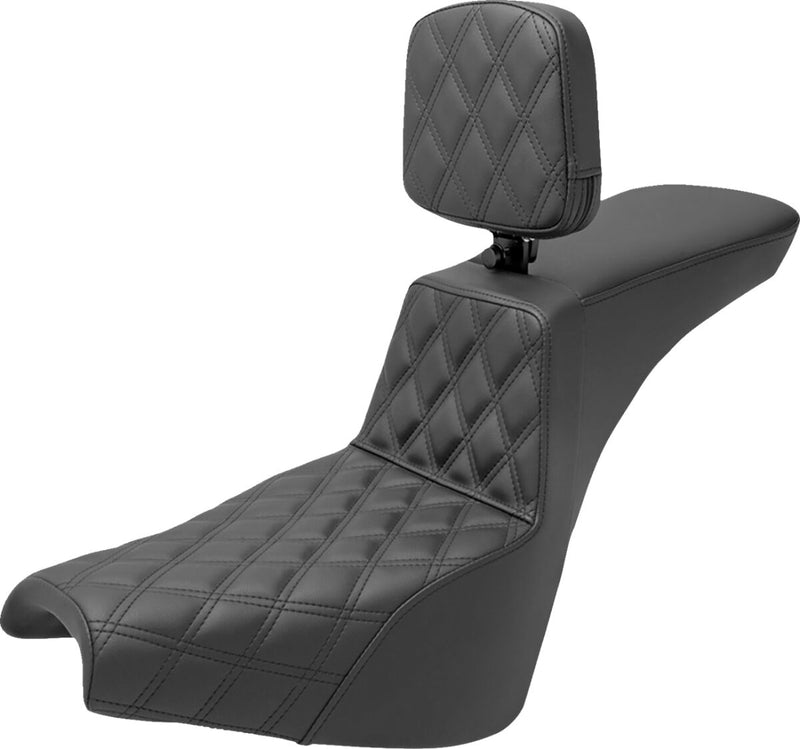 Saddlemen Tour Step-up Seat - Each, 2-Up Seat, Saddlehyde™ - Black for Harley-Davidson Softail 2018-2026