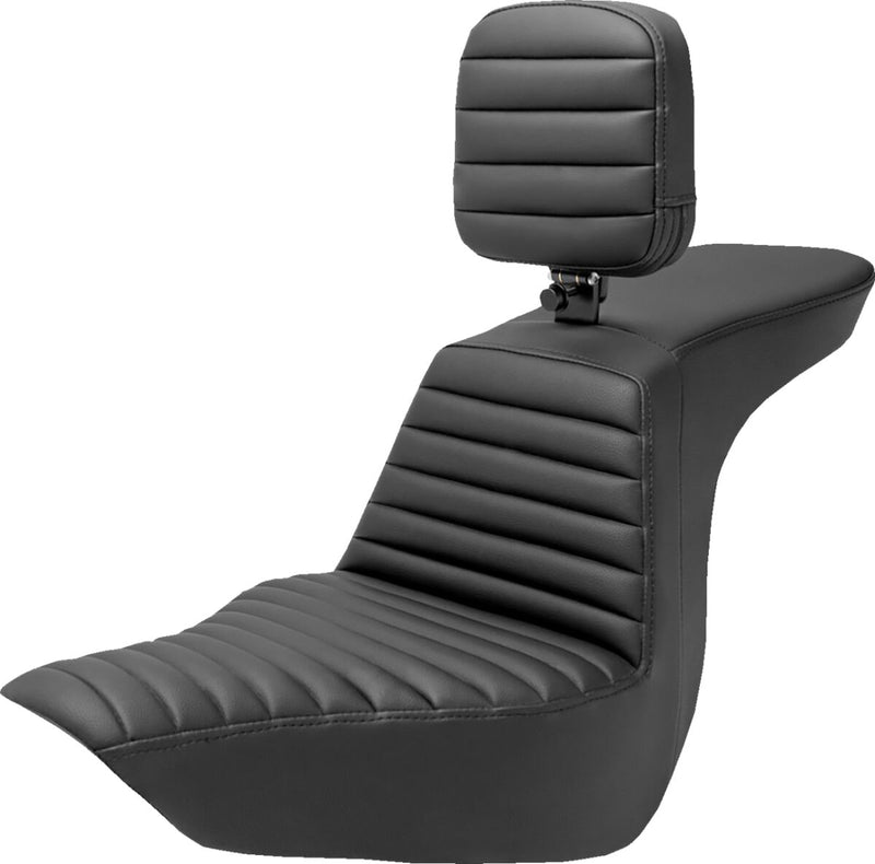 Saddlemen Tour Step-up Seat - Each, Saddlehyde™, 2-Up Seat - Black for Harley-Davidson Softail & FXR 2018-2026
