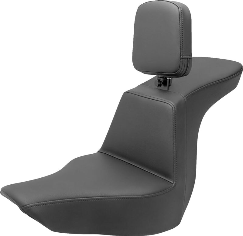 Saddlemen Tour Step-up Seat - Saddlehyde™, Each, 2-Up Seat - Black for Harley-Davidson Softail & FXR 2018-2026