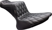 Le Pera Tailwhip Seat Black 2-Up Seat BikerTec #LX-580DD