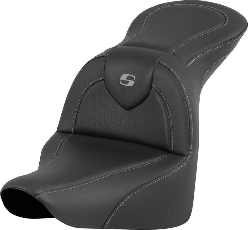 Saddlemen Roadsofa™ Seat - 2-Up Seat, Saddlehyde™, Each - Black for Harley-Davidson Softail 2018-2026