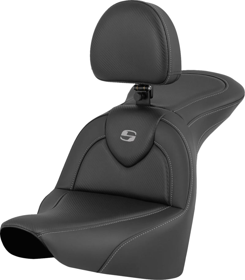 Saddlemen Roadsofa™ Seat - Each, Saddlehyde™, 2-Up Seat - Black for Harley-Davidson Softail 2018-2026