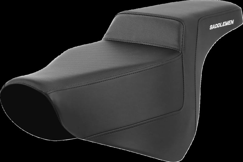 Saddlemen Racing Seat - Each, One-Piece, Saddlehyde™ /  Vinyl - Black for Harley-Davidson Softail & FXR 2018-2026