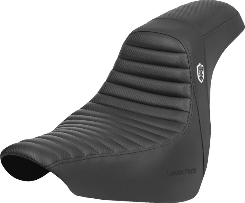 Saddlemen Pro Series SDC Performance Grip Seat - Saddlehyde™, Each, 2-Up Seat - Black for Harley-Davidson Softail & FXR 2018-2026