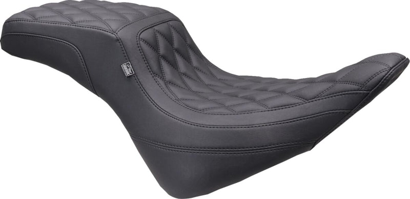 Mustang Squareback Seat for 2023-2026 Harley-Davidson FXBR 1923 ABS Black 2-Up Seat One-Piece Vinyl #86006