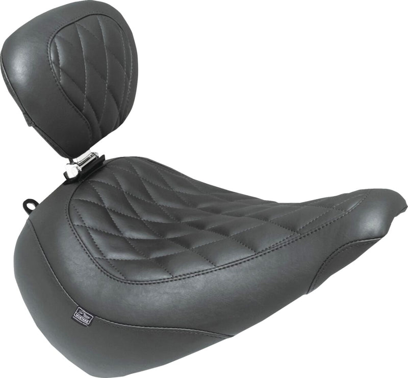 Mustang Wide Tripper™ Solo Seat for 2023-2026 Harley-Davidson FXBR 1923 ABS Black Vinyl