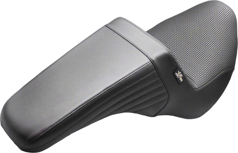Le Pera Kickflip Upfront Seat for 2018-2025 Harley-Davidson Black 2-Up Seat Up-Front BikerTec Vinyl Each