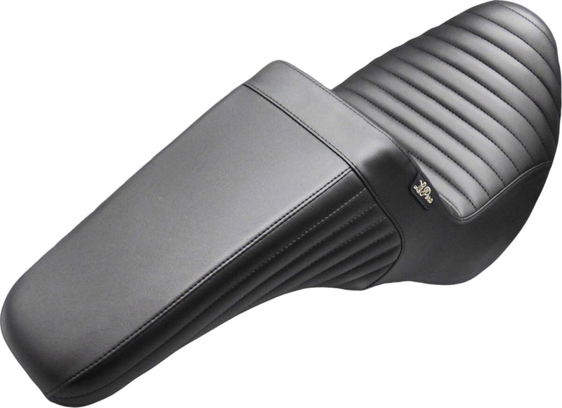 Le Pera Kickflip Upfront Seat for 2018-2025 Harley-Davidson Black 2-Up Seat Up-Front BikerTec Vinyl #LYU-590PT