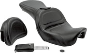 Saddlemen Explorer Seat w/Driver Backrest for 2006-2017 Harley-Davidson Dyna Motorcycles Black #806-04-0301