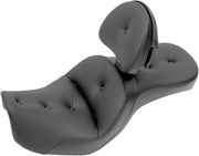 Saddlemen Explorer RS Seat w/Driver Backrest for 2006-2017 Harley-Davidson Dyna Motorcycles Black
