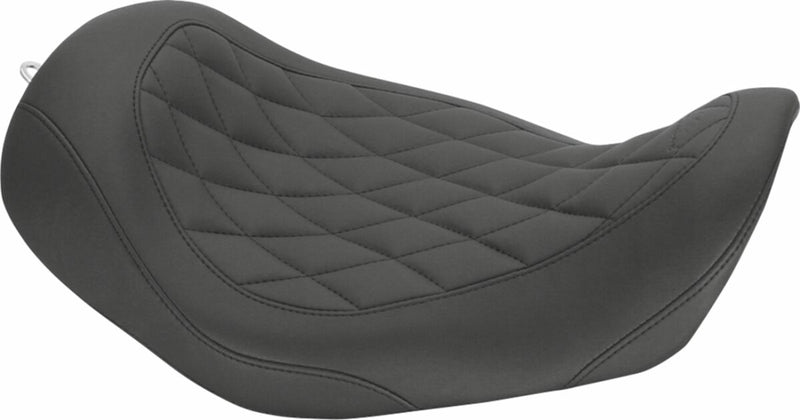 Mustang Wide Tripper™ Solo Seat Black Synthetic Leather #76704