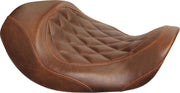 Mustang Wide Tripper™ Seat Brown Solo Synthetic Leather #76711