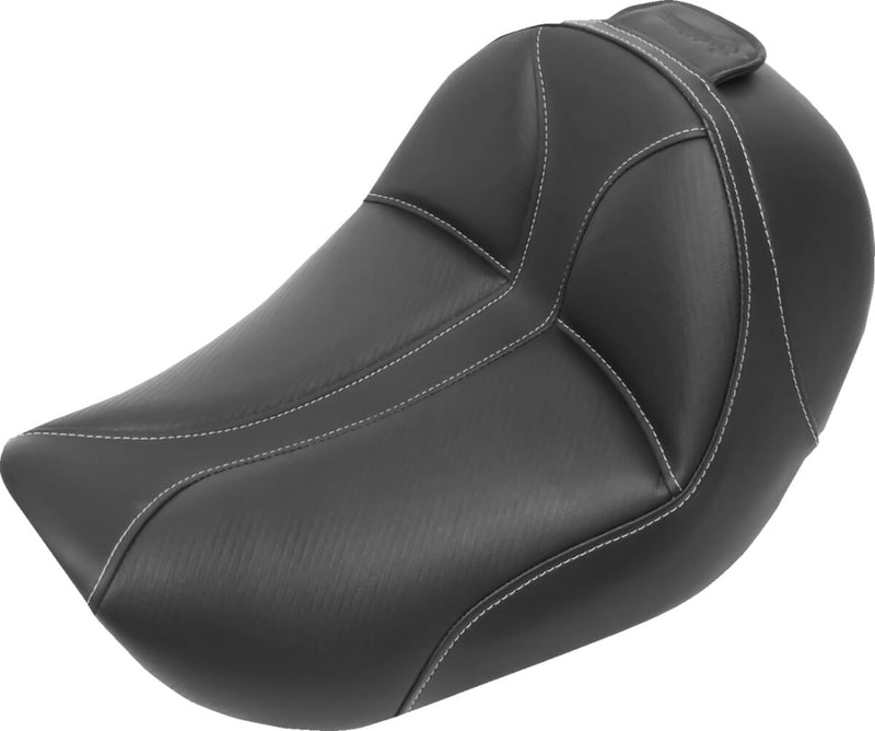 Saddlemen Dominator Solo Seat - Each, Saddlehyde™ /  Vinyl - Black for Harley-Davidson Dyna 2006-2017