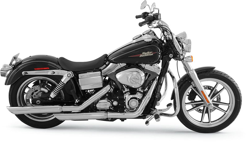 Mustang Seats Black Runaround Solo Seat for 2006-2017 Harley-Davidson Dyna #76866