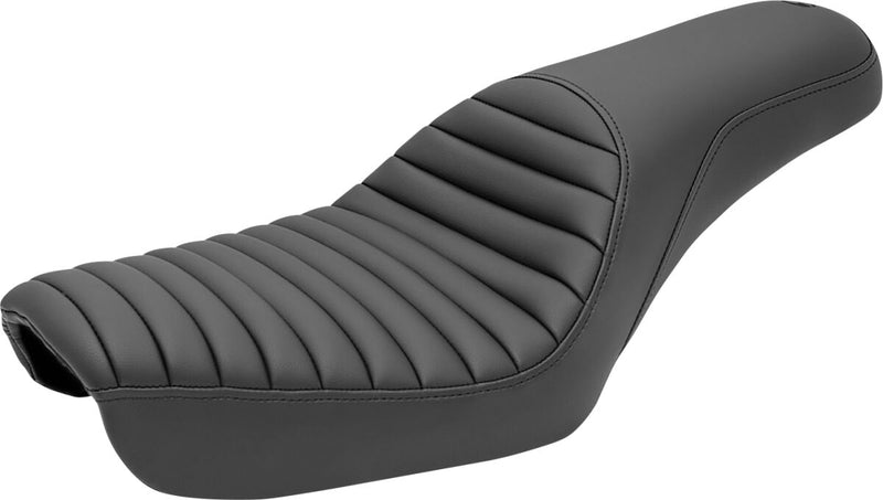Saddlemen Tuck and Roll Profiler Seat for 2004-2005 Harley-Davidson Dyna Low Rider and 2004-2005 Harley-Davidson Dyna Super Glide Motorcycles Black