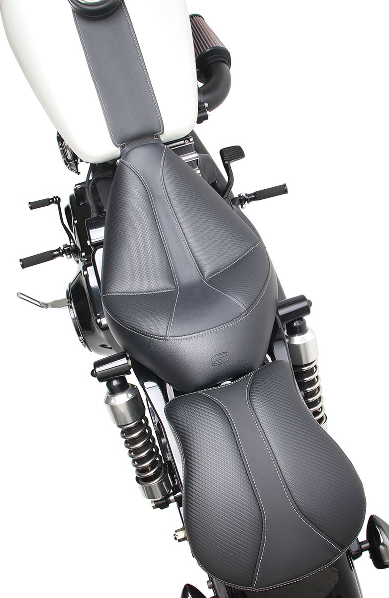 Saddlemen Dominator Solo Seat for 1996-2003 Harley-Davidson Dyna Motorcycles Black #896-04-0042