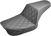 Saddlemen Lattice-Stitch Step-Up Seat for 2004-2005 Harley-Davidson Dyna Low Rider and 2004-2005 Harley-Davidson Dyna Super Glide Motorcycles