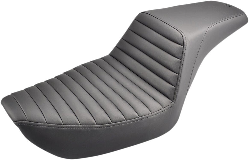 Saddlemen Tuck & Roll Step-Up Seat for 1996-2003 Harley-Davidson Dyna Motorcycles Black