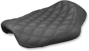 Saddlemen Black Renegade Lattice-Stitch Solo Seat for 2004-2005 Harley-Davidson Dyna Motorcycles
