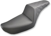 Saddlemen Black Lattice-Stitch Step-Up Seat for 2004-2005 Harley-Davidson Dyna Low Rider and 2004-2005 Harley-Davidson Dyna Super Glide Motorcycles