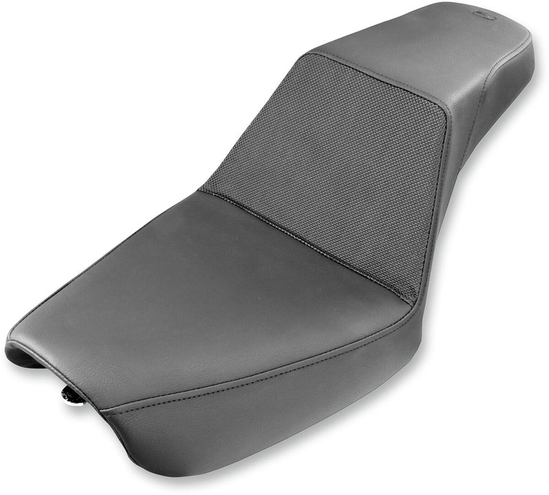 Saddlemen Black Step-Up Gripper Seat for 2004-2005 Harley-Davidson Dyna Low Rider and 2004-2005 Harley-Davidson Dyna Super Glide Motorcycles