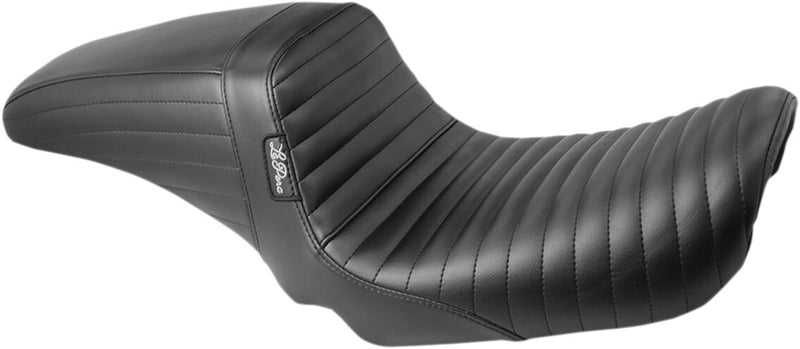 Le Pera Kickflip Seat Black 2-Up Seat BikerTec Vinyl #LK-591PT