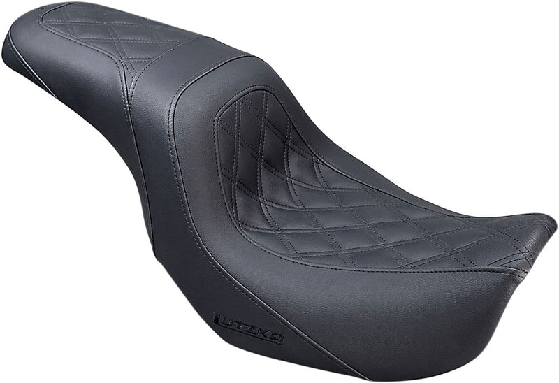 Saddlemen Lutzka Signature Series Seat for 2006-2017 Harley-Davidson Dyna Motorcycles Black #GL80604DB