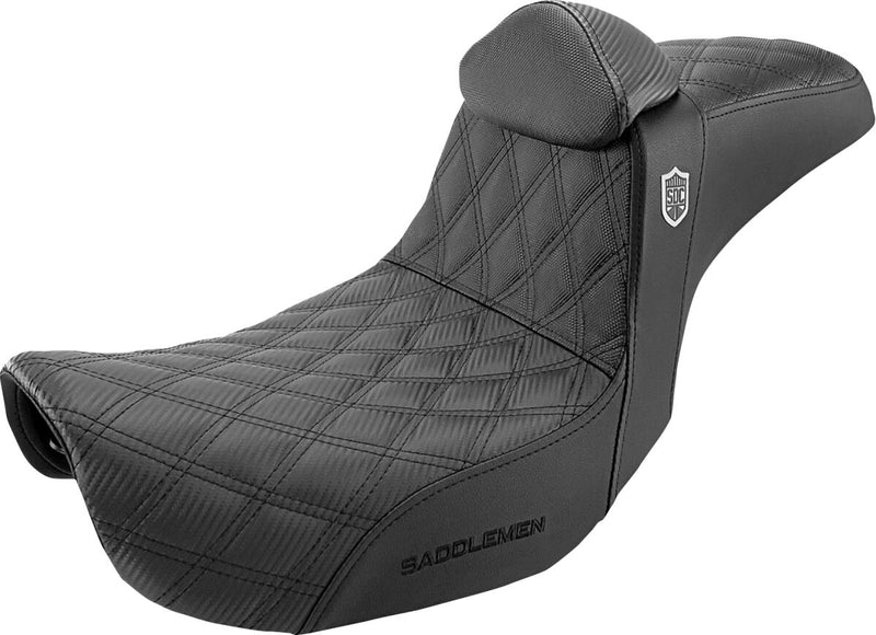 Saddlemen Black Pro Series SDC Performance Gripper seat for 2006-2017 Harley-Davidson Dyna Motorcycles