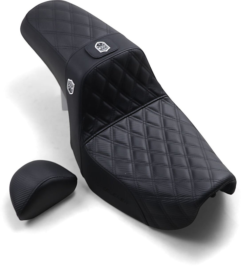 Saddlemen Black Pro Series SDC Performance Gripper seat for 2006-2017 Harley-Davidson Dyna Motorcycles #SC80604DB0