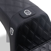 Saddlemen Black Pro Series SDC Performance Gripper seat for 2006-2017 Harley-Davidson Dyna Motorcycles #SC80604DB0
